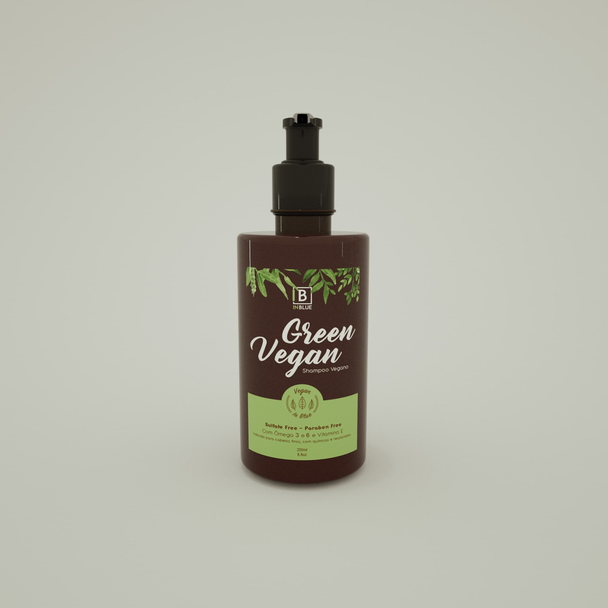 Shampoo Green Vegan 250ml | In Blue Professional